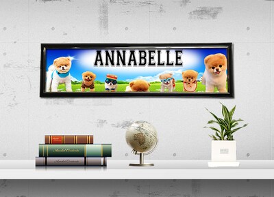 Boo the Dog - Personalized Poster with Your Name, Birthday Banner, Custom Wall Décor, Wall Art - image2